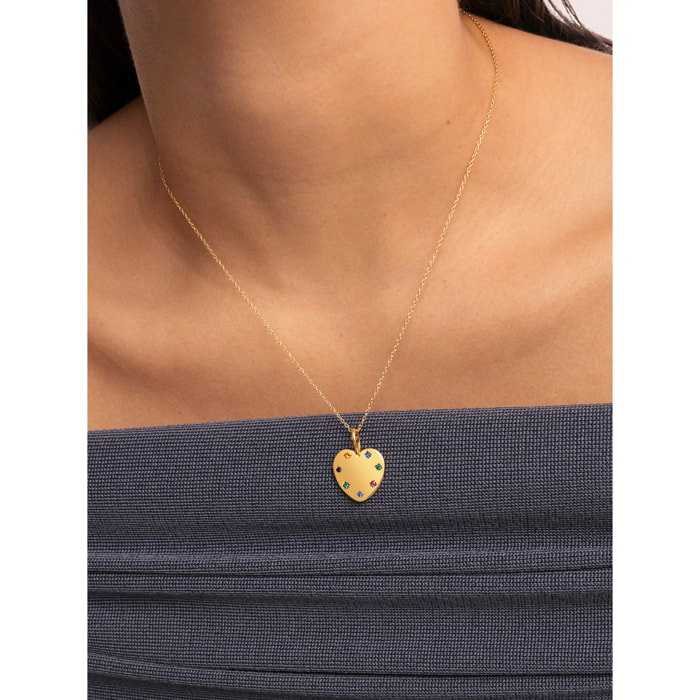 Charm Corazón Glam Baño Oro