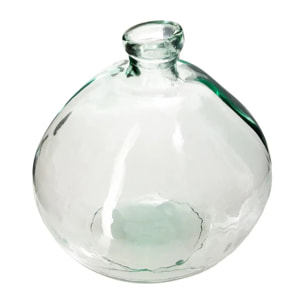 Vase "Dame Jeanne" - verre recyclé - transparent D33 cm