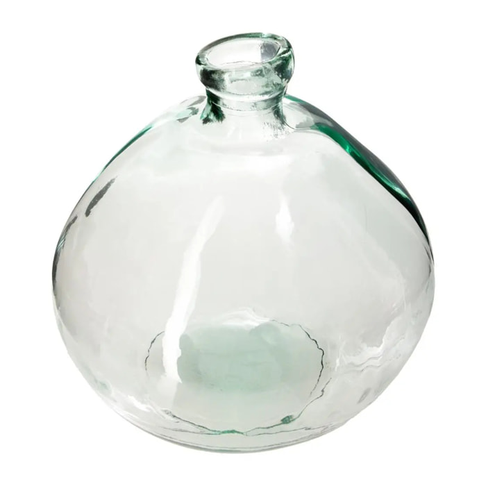 Vase "Dame Jeanne" - verre recyclé - transparent D33 cm