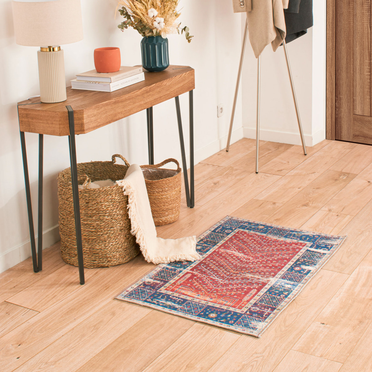 Radom - vintage lavable en machine, rouge