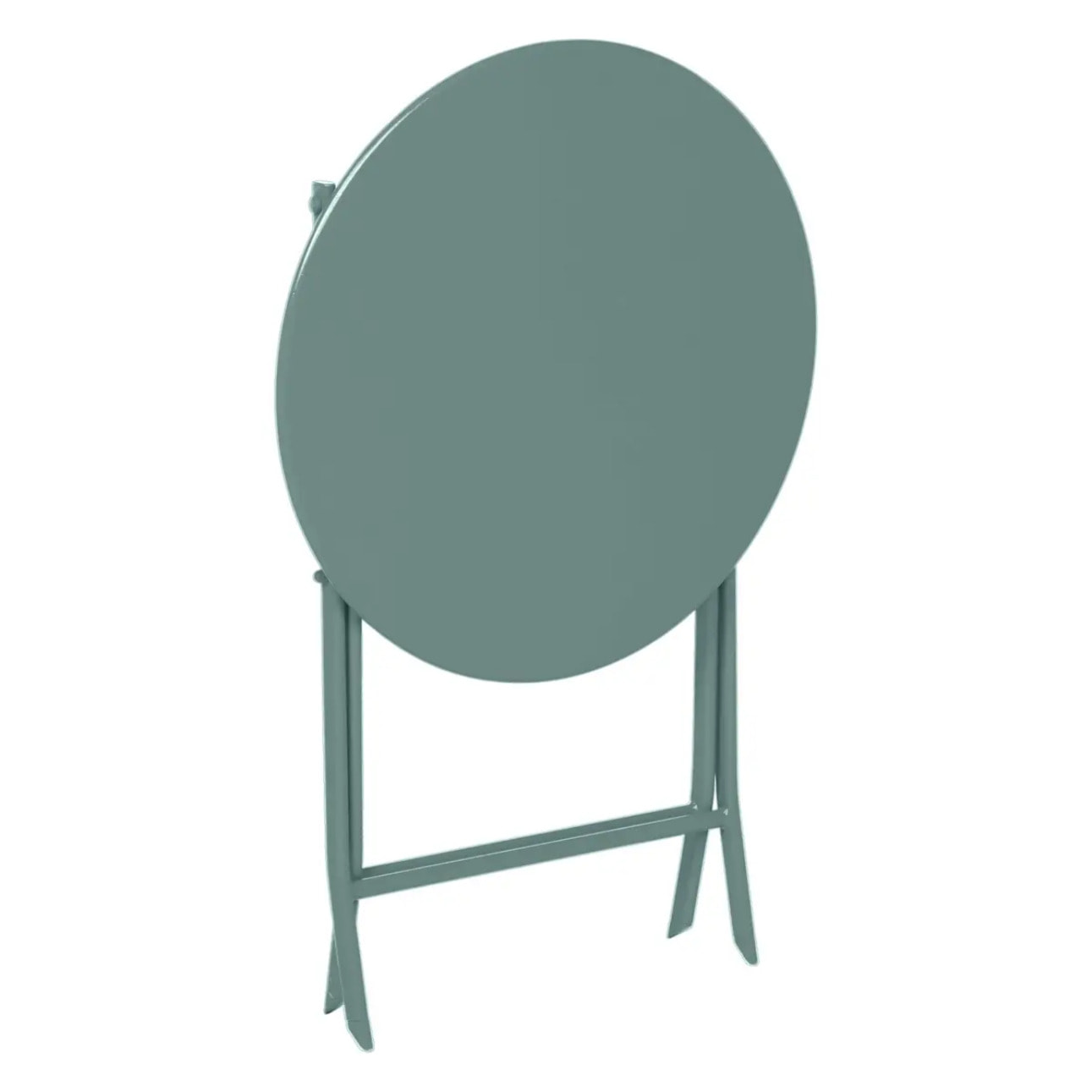 Table de jardin pliante ronde Greensboro Vert jade