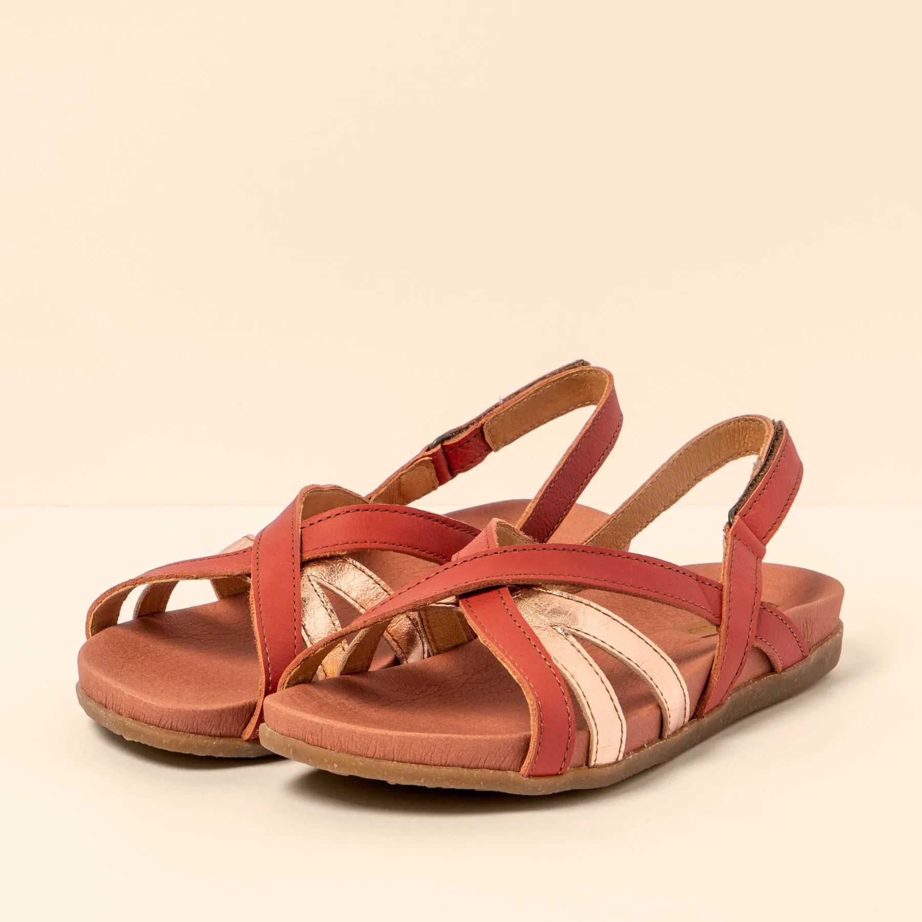 Sandalias N5653 MULTI LEATHER FRAMBUESA / ZUMAIA color Frambuesa