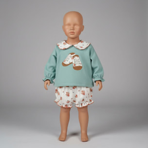 Conjunto Felpa Bebe Niña Ambar