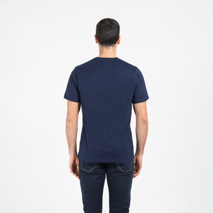 T-shirt jersey cotone organico con stampa narrow fit