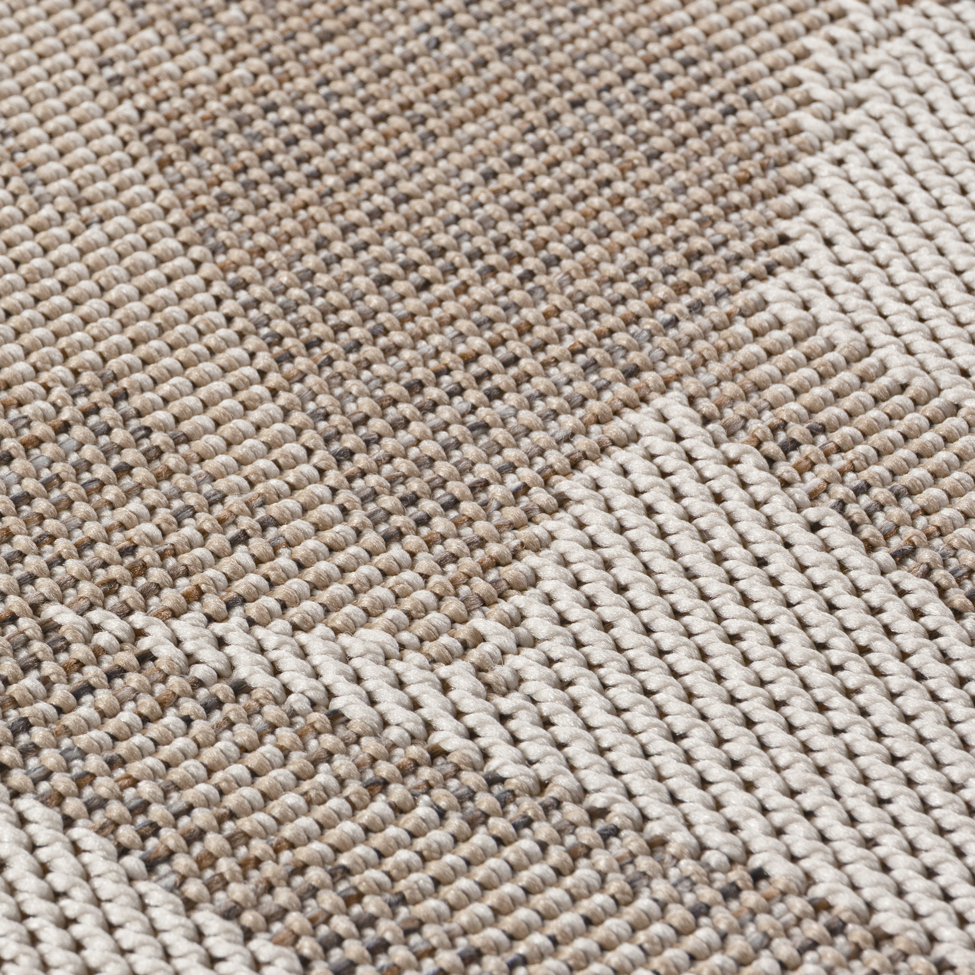 TENERIFE - Tapis intérieur/extérieur beige, design tropical