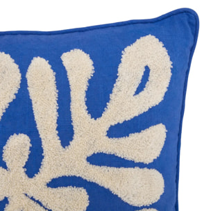 Coussin Libertad 38x38cm bleu