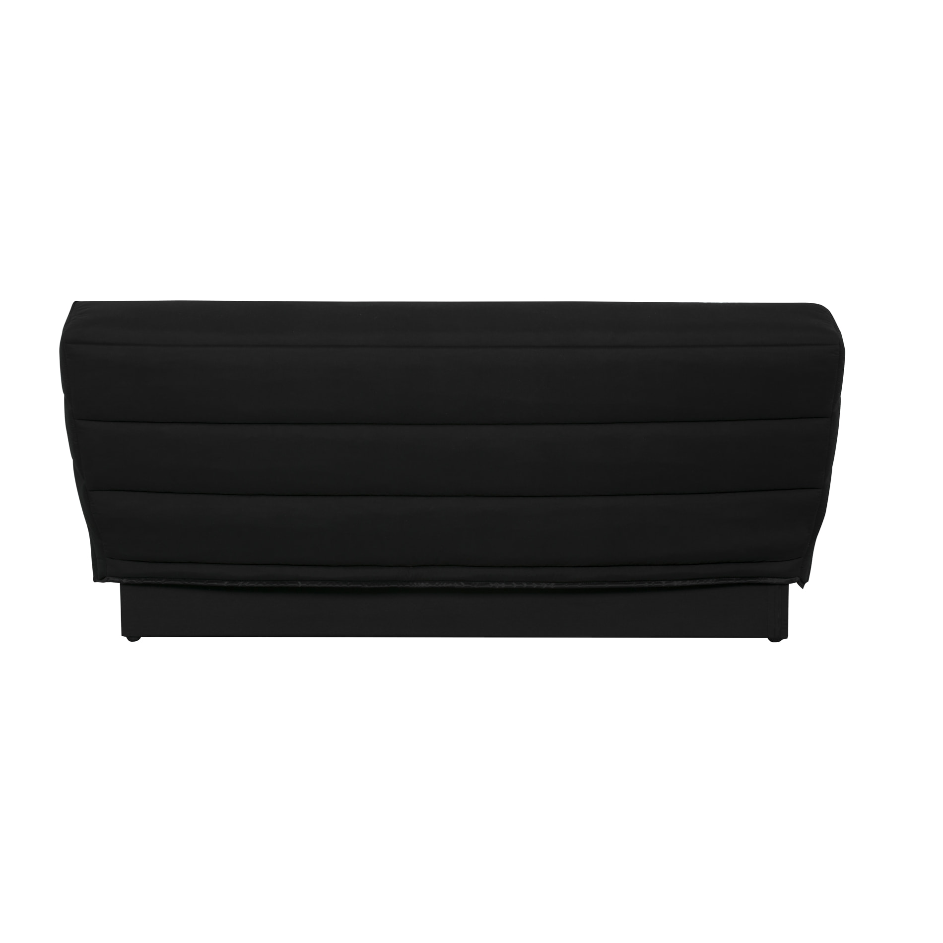 Canapé convertible Marseille, Matelas Simmons, 120 x 190 cm, coton noir