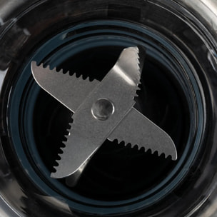 Batidora de vaso JATA JEBT1241 de 1200 W. 6 cuchillas. 4 velocidades + pulse. Pica hielo