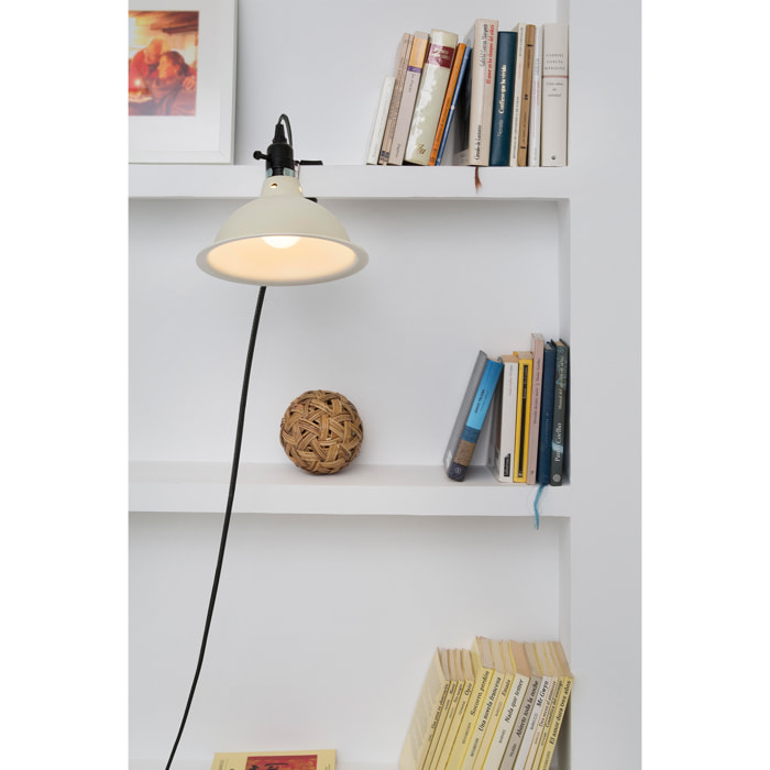 PEPPER Lampe avec pince beige