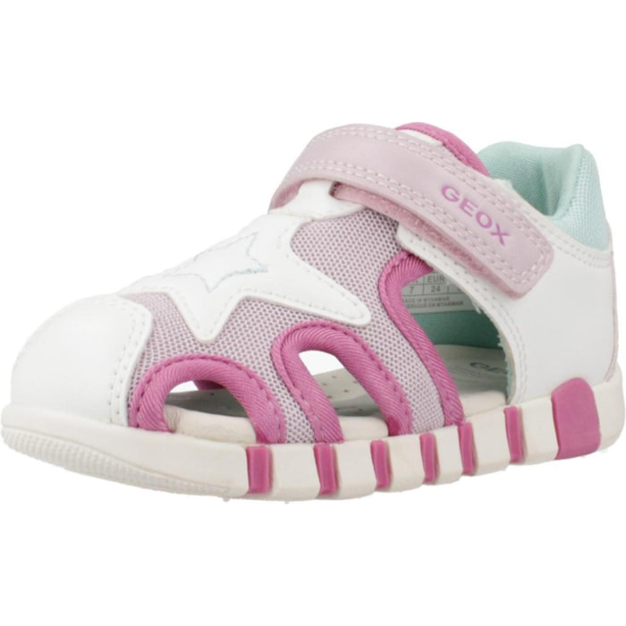 Sandalias Niña de la marca GEOX  modelo B SANDAL IUPIDOO GIR BLANCO