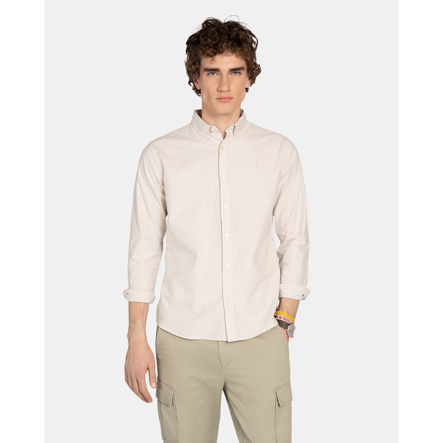 CAMISA MONACO STRIPED OXFORD