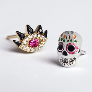 Orecchino Eye Colors Placcato Oro