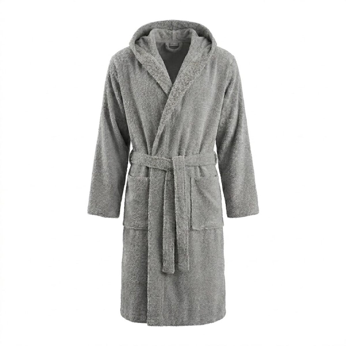 INTRECCI HOME Accappatoio Uomo e Donna, in Puro Cotone Jacquard 500 g, , Morbidezza Extra, Avvolgente, con Cappuccio e Tasche, Elegante e Confortevole,