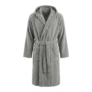 INTRECCI HOME Accappatoio Uomo e Donna, in Puro Cotone Jacquard 500 g, , Morbidezza Extra, Avvolgente, con Cappuccio e Tasche, Elegante e Confortevole,