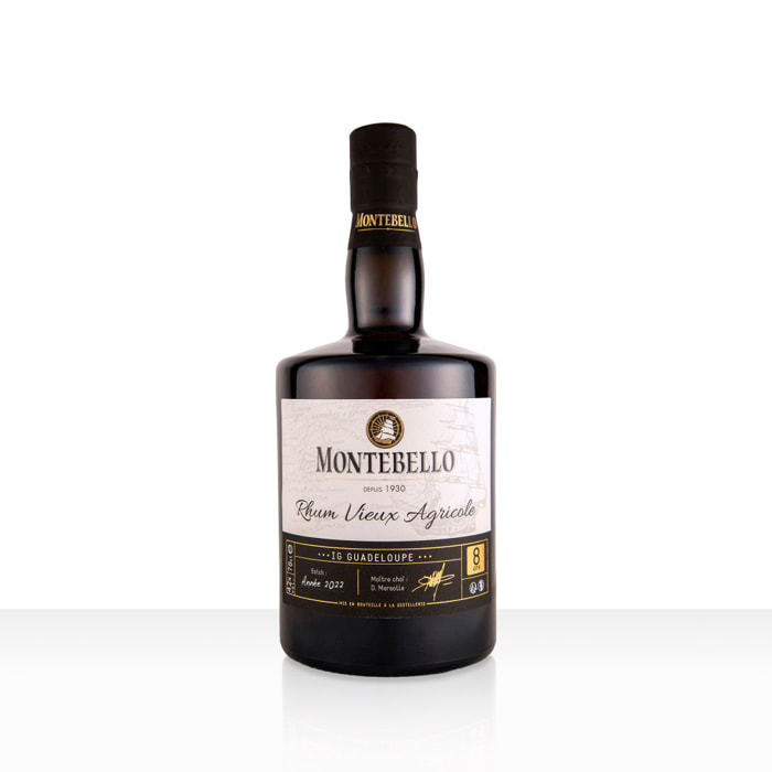 Rhum Vieux Agricole Montebello 8 ans - Guadeloupe | 42% vol | 70cl
