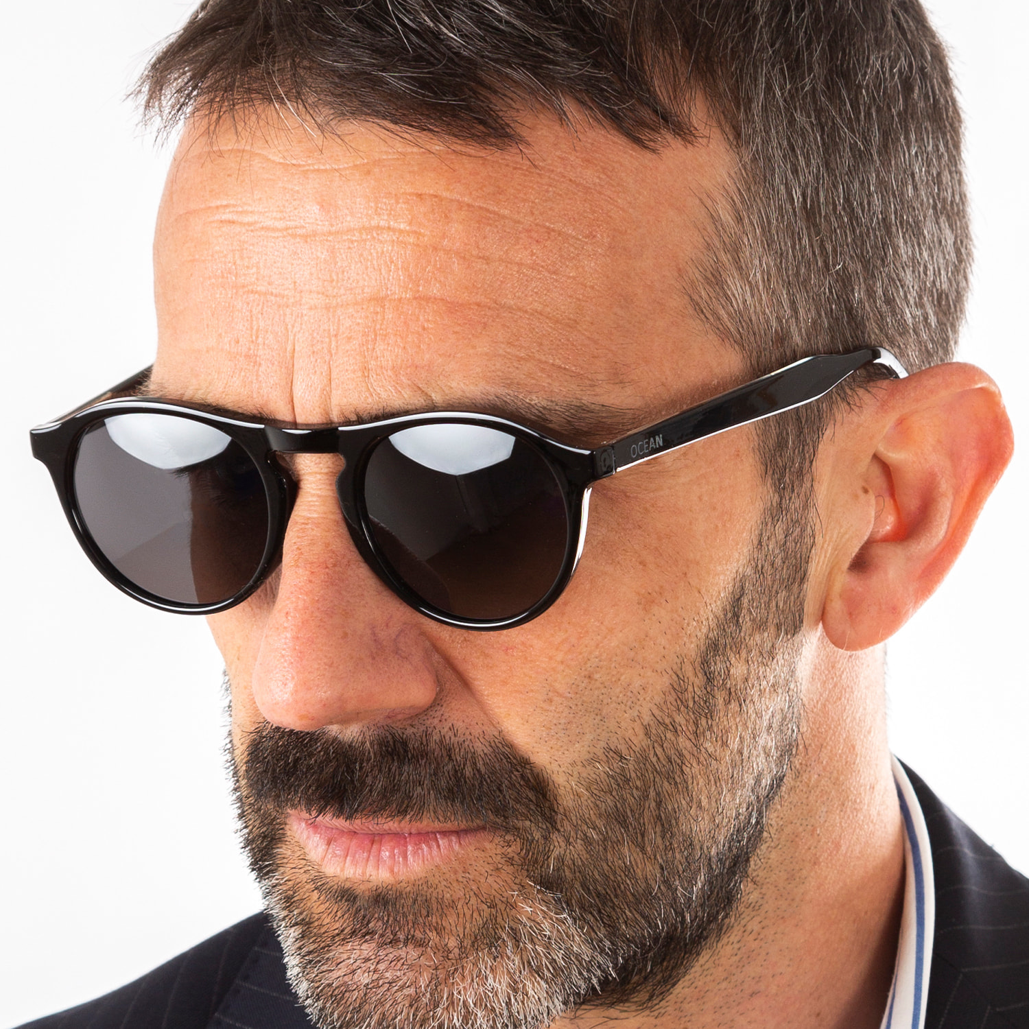 Gafas de sol OCEAN ANTIBES - Negro brillante / Ahumada