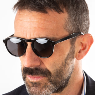Gafas de sol OCEAN ANTIBES - Negro brillante / Ahumada