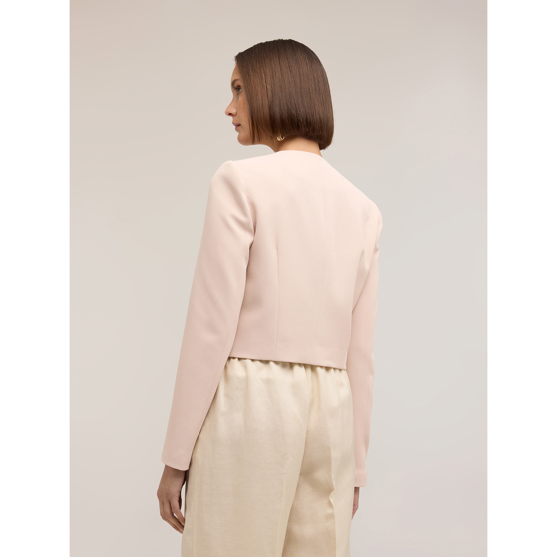 Motivi - Chaqueta spencer de doble botonadura - Rosa cipria