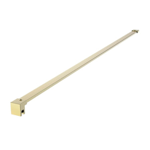 Walk-in 70x200cm Paroi en verre Crystal Glass® 8 mm anticalcaire, avec bras et profilés or (SATBWI70PRZ)