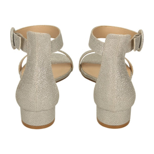 Sandali Donna Tata Italia Argentato