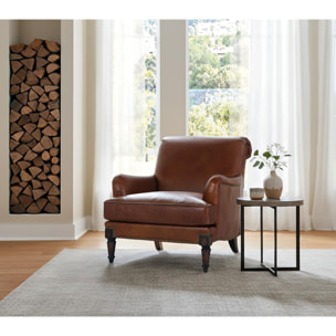 Sillón de Piel 82 Cm Estilo Clásico