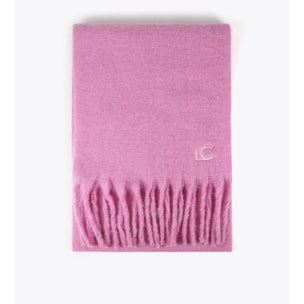 Sciarpa Liscia con Frange Spesse