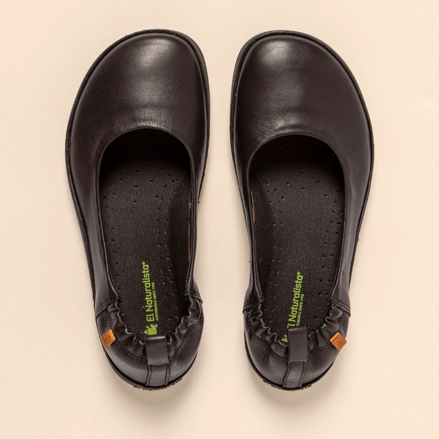 Bailarinas N5912 SOFT NAPPA BLACK/ ORIGEN color Black
