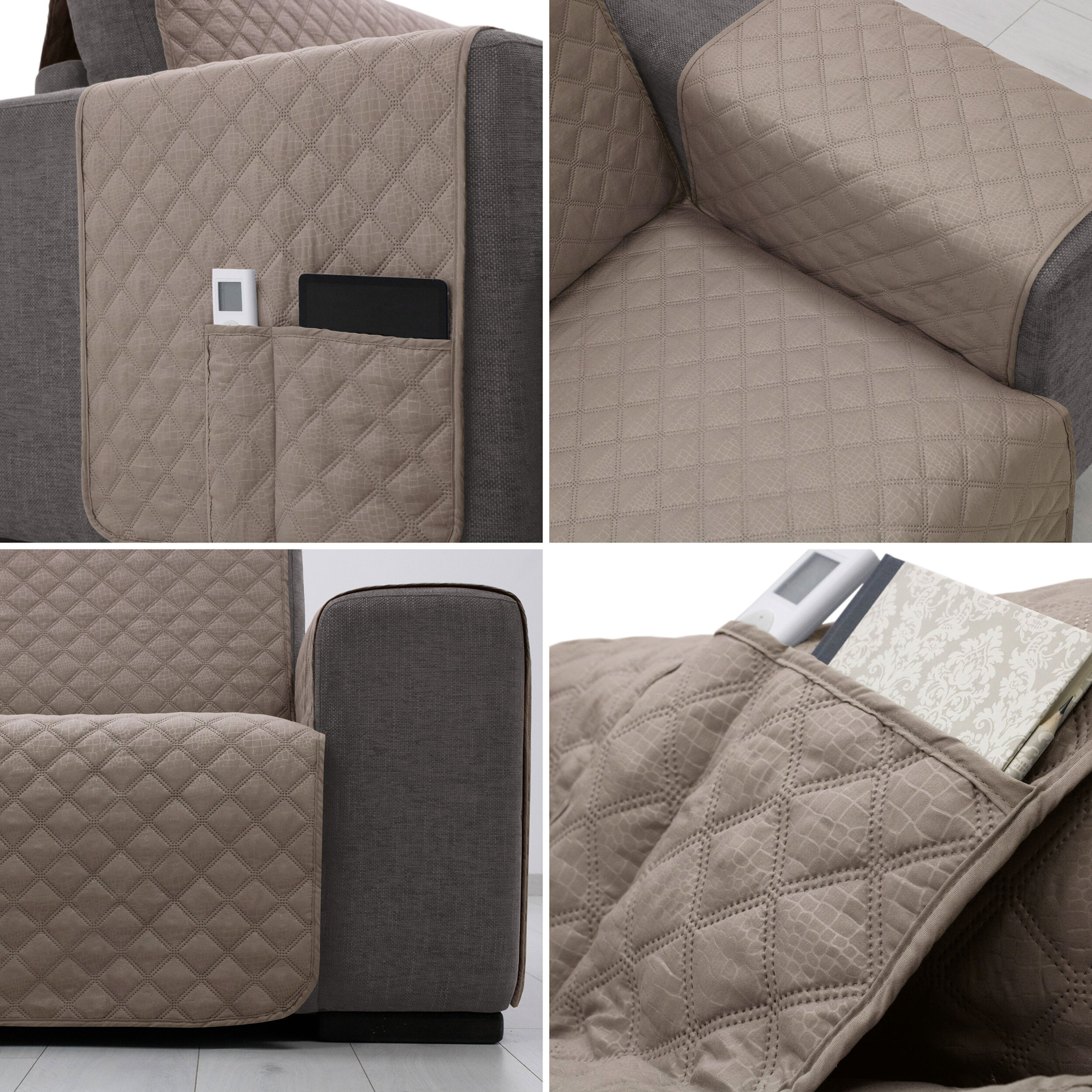 Cubre Sofá ACOLCHADO REVERSIBLE modelo JENNY