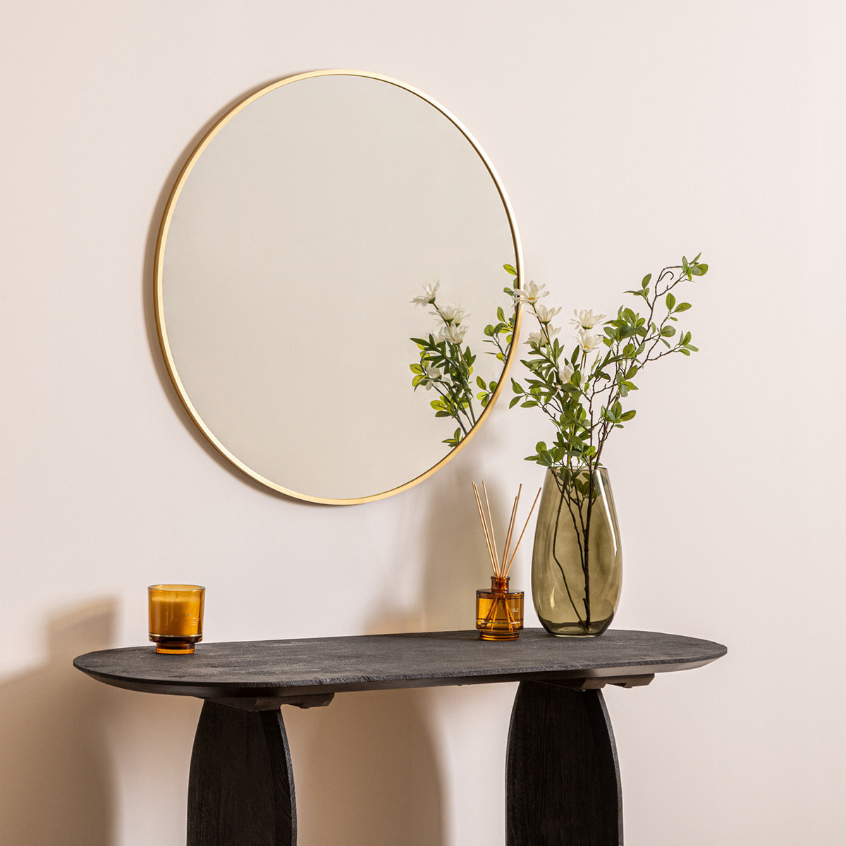 Miroir rond Alice métal D70cm