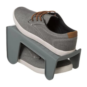 5 rangements à chaussures gris