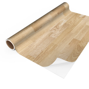 Revêtement sticker sol - PARQUET BOIS CLAIR - Rouleau adhésif Protection Anti-dérapant