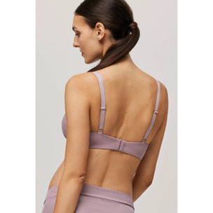 Reggiseno per l'allattamento lilla senza ferretto, coppe B, C e D