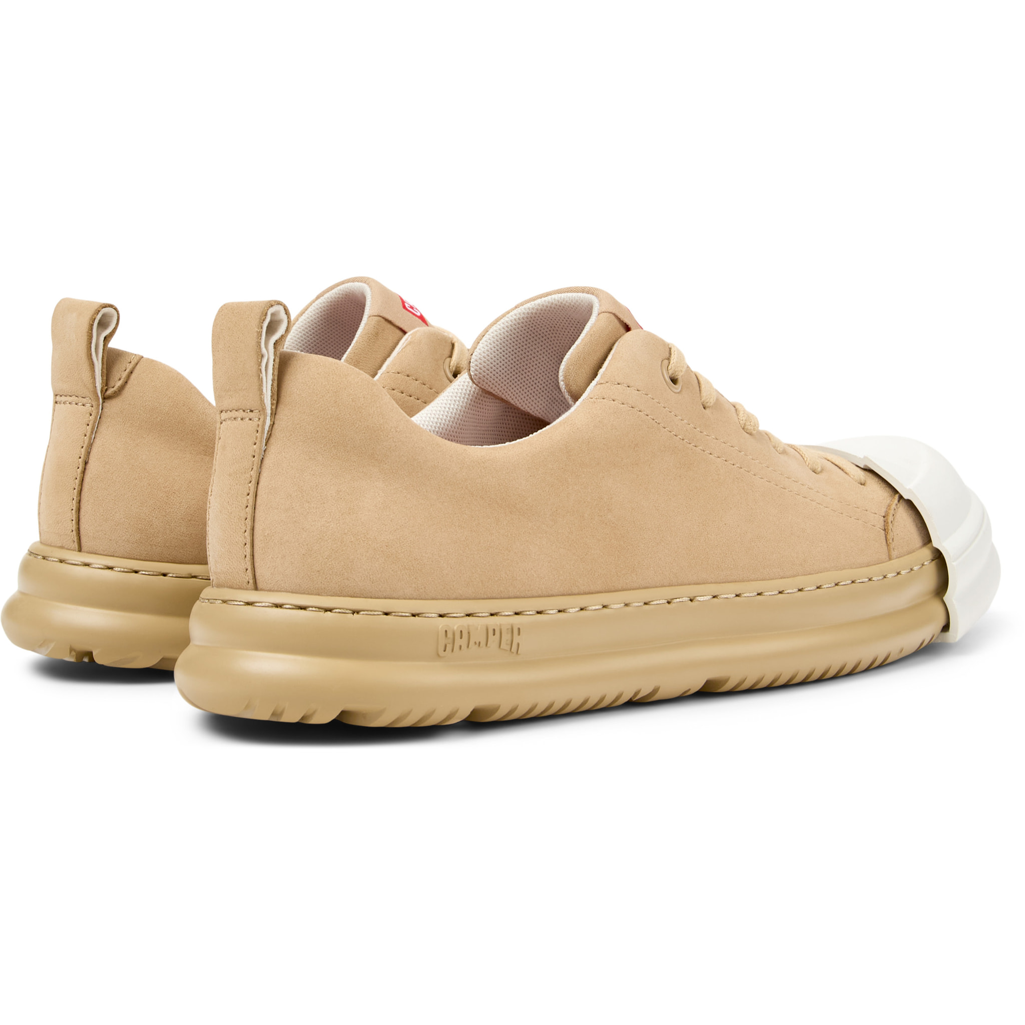 Zapatos de cordones - CAMPER Junction Runner - Beige - Cuero Nubuck