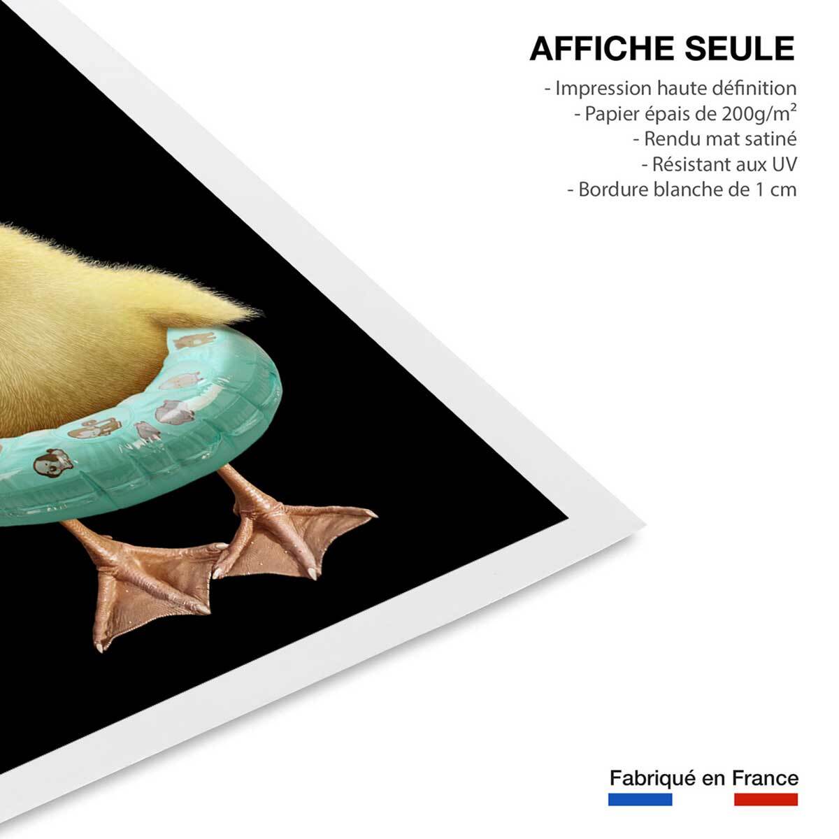 Affiche enfant bouée canard  Affiche seule