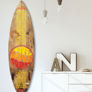 Planche de surf décorative live love surf Tableau alu Dibond