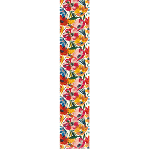 Papier peint intissé pré-encollé - PEINTURE DE FLEURS MULTICOLORE - 1 rouleau