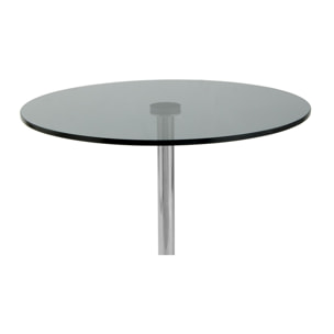 Tavolino da salotto Lana con base in marmo e piano in vetro