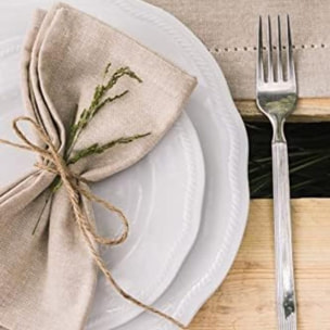 Intrecci – Set 6 tovaglioli in puro cotone 40x40 cm