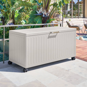 Coffre de rangement "Edenio" argile L 182,2 x 78 x 89,4cm en aluminium