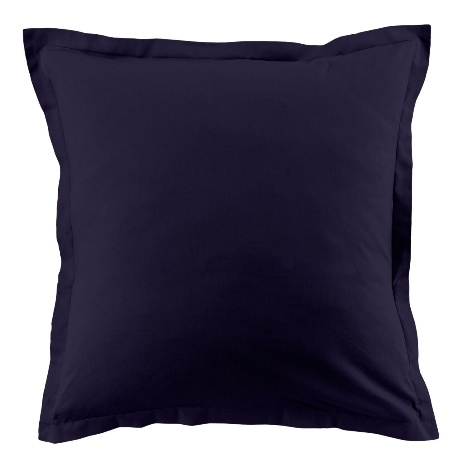 Lot de 2 taies 100% coton 57fils bleu imperial