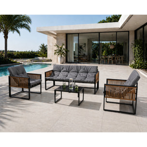 Salon de jardin avec table 5 places FORLI