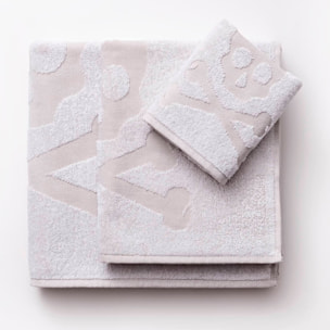 Juego de 4 sets de 3 toallas blancas (4x tocador 30x50cm + 4x manos 50x90cm + 4x baño 70x140cm) 450gsm en algodón scalpers home