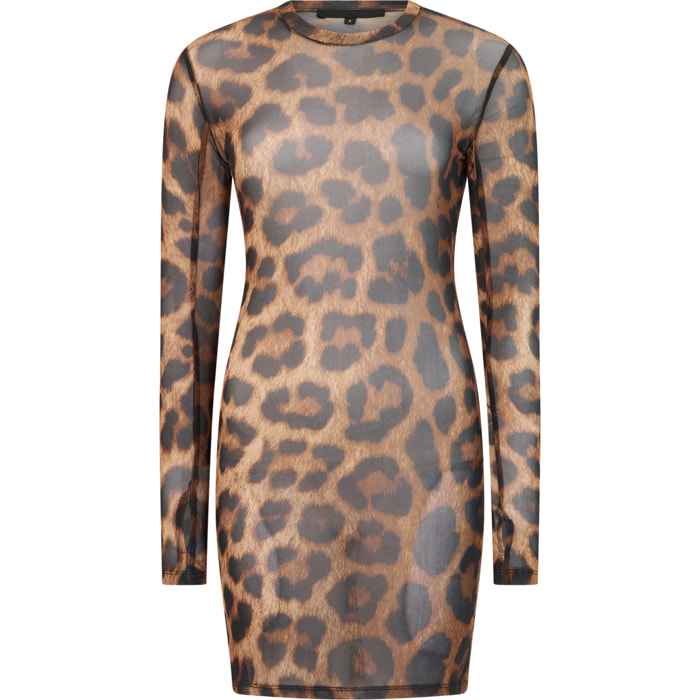 PHILIPP PLEIN Vestido corto LEOPARD