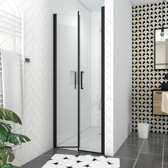 Pack Paroi de douche 90x200 cm + RECEVEUR DE DOUCHE A CARRELER 90x140 RECOUPABLE