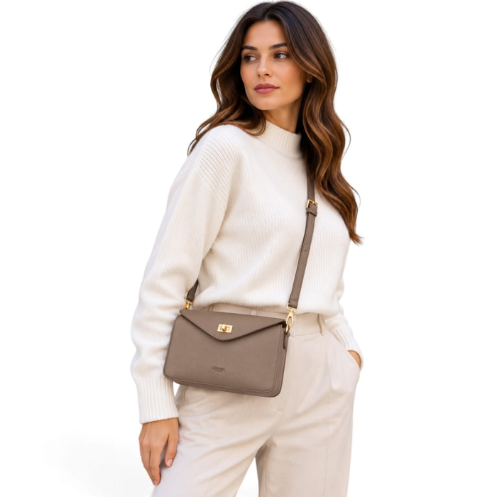 Borsa a tracolla Cheval Firenze Selene Taupe