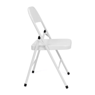 Chaises métal pliante Lucy - Blanc