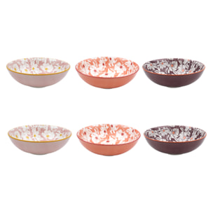 Lot de 6 assiettes creuses, OPHELIA