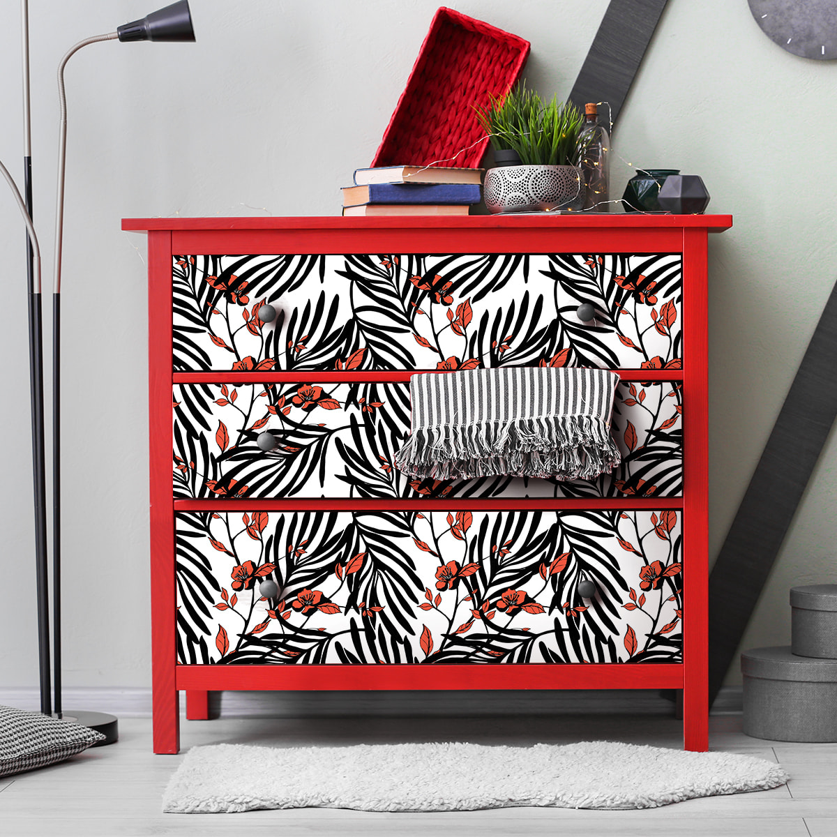 Sticker meuble tropical kobea 60 x 90 cm