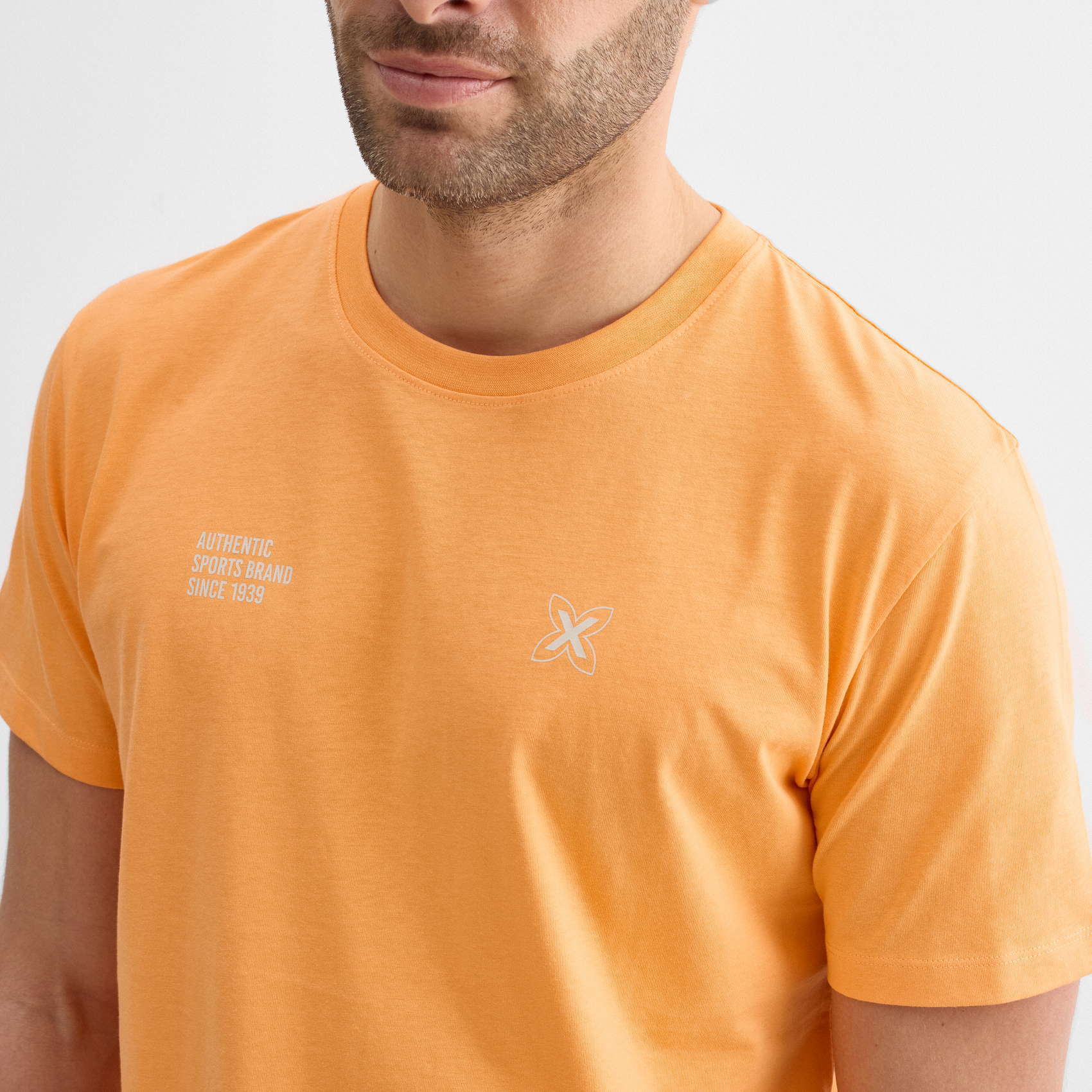 Camiseta regular MUNICH lifestyle de algodón orgánico naranja