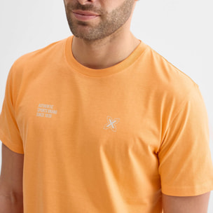 Camiseta regular MUNICH lifestyle de algodón orgánico naranja